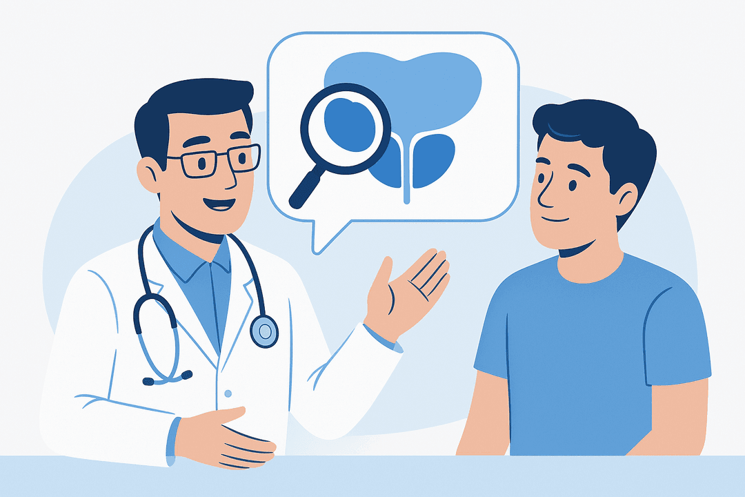 Dr. Weib bei der Patientenaufklärung